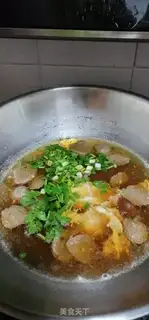 Make Beefball egg noodles step 9