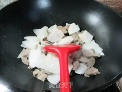 Make Duck gravy, white Buddha handmelon step 5