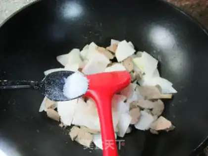 Make Duck gravy, white Buddha handmelon step 7