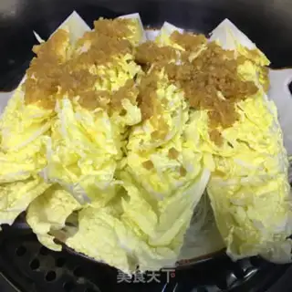 Make Garlic fans steaming doll food step 3