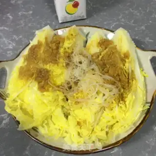 Make Garlic fans steaming doll food step 6