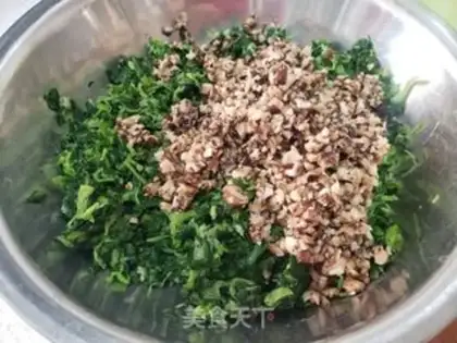 Make The green mushroom bun step 2