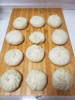 Make The green mushroom bun step 11