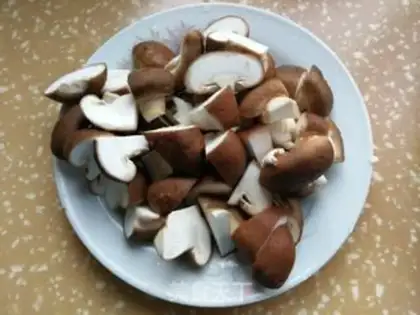 Make Tofu with mushrooms step 1