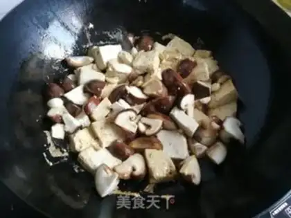 Make Tofu with mushrooms step 4