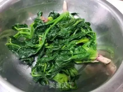 Make The spinach pack step 1