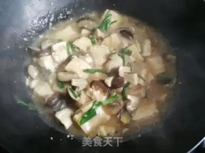 Make Tofu with mushrooms step 7