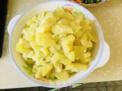 Make Pour the mashed potatoes step 3