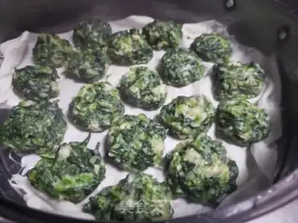 Make The spinach pack step 9