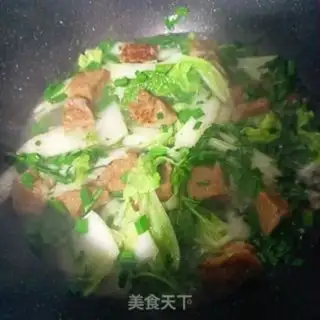 Make Garlic cabbage and tofu step 11