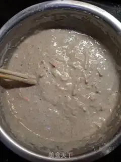 Make Carrot shrimp and black wheat cake step 6