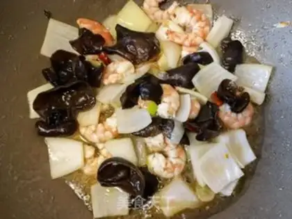 Make Shrimp onions step 9