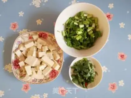 Make Tofu onions step 1
