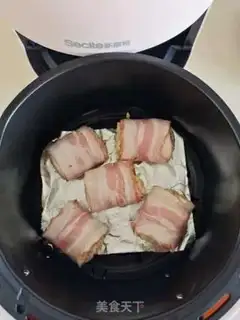 Make Air-fried bacon cheese step 4