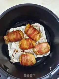 Make Air-fried bacon cheese step 5