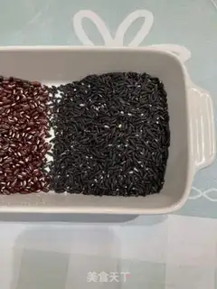 Make Red bean, black rice congee step 1