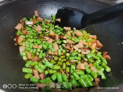 Make Ham, beans, rice step 2