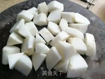 Make radish hair step 3