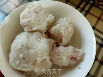 Make Pork radish balls step 4