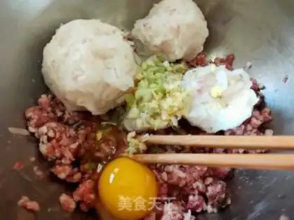 Make Pork radish balls step 6