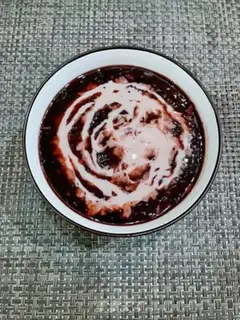 Make Red bean, black rice congee step 7