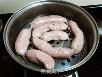 Make Mushroom pig sausage step 16