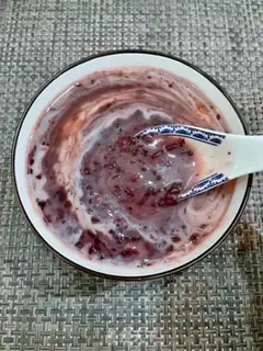 Make Red bean, black rice congee step 8