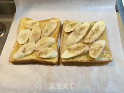 Make Cinnamon banana toast step 1