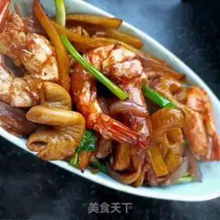 Make Dry-pot intestines shrimp step 19