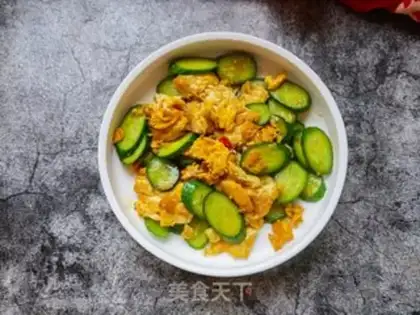 Make Dutch cucumber fried eggs step 10