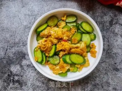Make Dutch cucumber fried eggs step 11