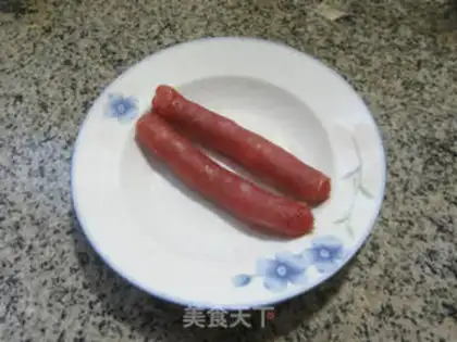 Make Sausage fried cucumbers step 2