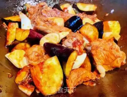Make A white eggplant chop step 11