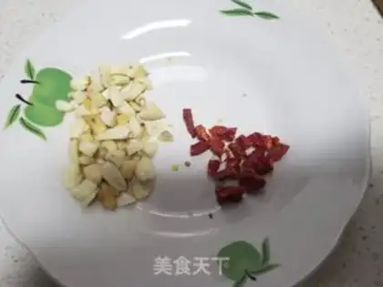 Make Puffed with green beans step 2