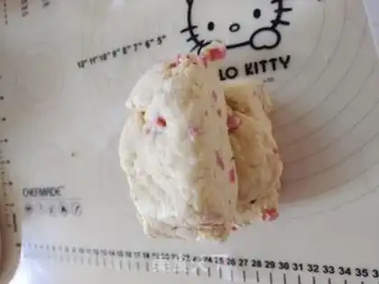Make Ham cheese scone step 6