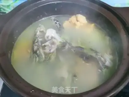 Make Fish seed mushroom soup step 4