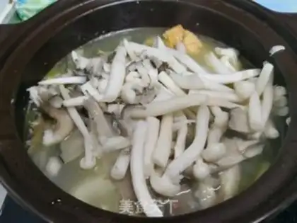 Make Fish seed mushroom soup step 6
