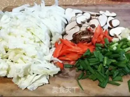 Make Carrot mushrooms and cabbage step 0