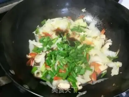 Make Carrot mushrooms and cabbage step 3