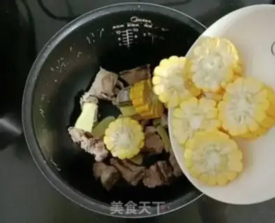 Make Corn radish steak soup step 5