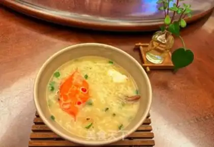 Make Crab congee step 4