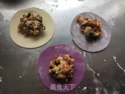 Make Colour dumplings step 9