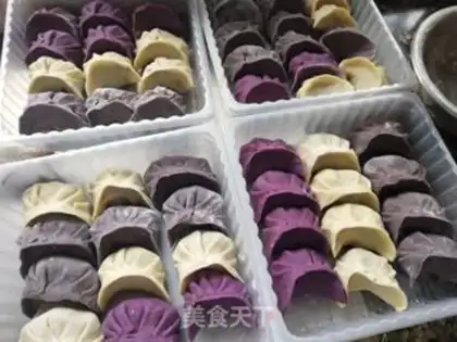 Make Colour dumplings step 10