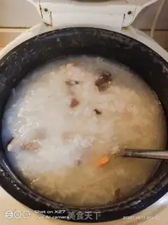 Make Lobster shrimp congee step 2