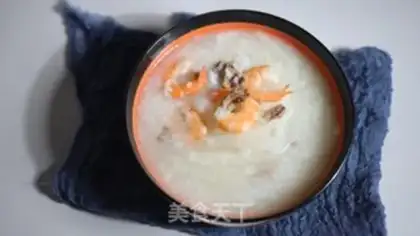 Make Lobster shrimp congee step 4