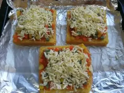 Make Shrimp toast, pizza step 6