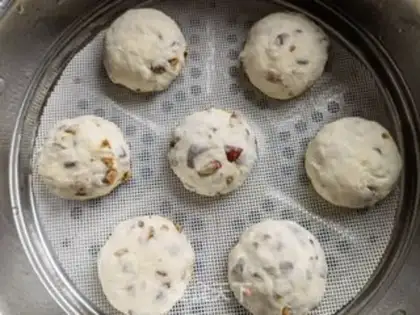 Make Red-tree rice buns step 13