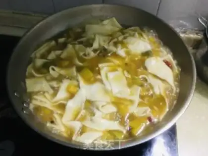 Make Pumpkin soup noodles step 6