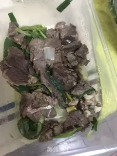 Make Beef pea soy noodles step 0