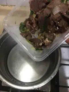 Make Beef pea soy noodles step 2
